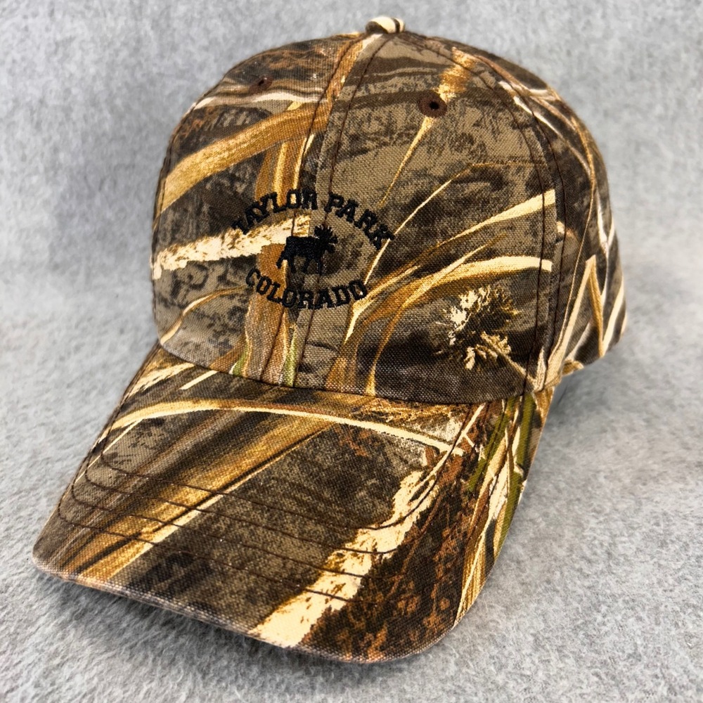 Taylor Park Colorado Moose Mens Camo American Dry Goods Hat Baseball Cap OSFA